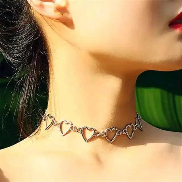 Sterling Butterfly Choker Necklace Hip Hop Link Chain For Women And Girls Vintage Style Female Gift Jewlery - 05