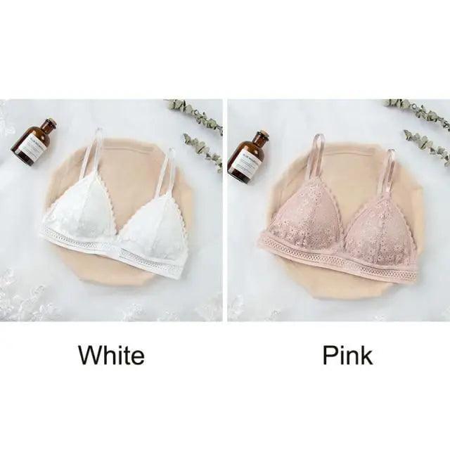 Stunning Hot Look Women’s Lace Bra No Steel Ring Beauty Back comfor Wrapped Chest Comfortable Daisy Brassiere Stretch