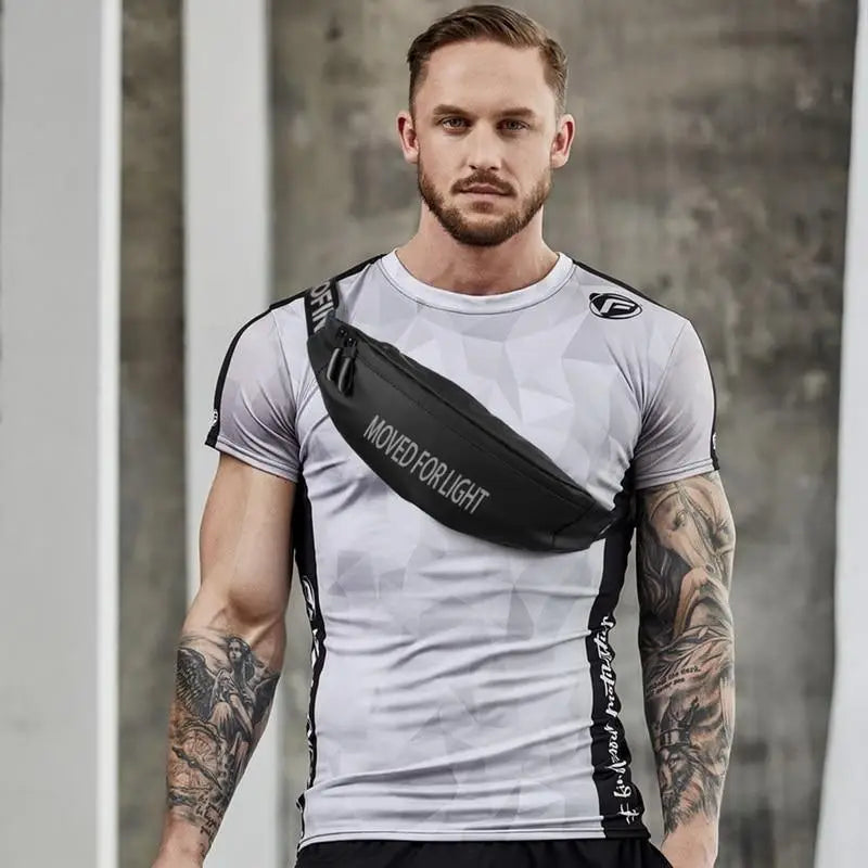 Stylish Design Unisex Waterproof Money Belt Bag Elegant Waist Pack Bag for Hiking Fitness Cycling Workout Gym