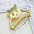 Stylish Geometric Hair Claw For Women Classic Design Metal Claw Clips Hollow Non - slip Hair Catch Jaw Clamp for Women