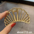 Stylish Gold Silver Hollow Geometric Metal Hair Claw For Women Elegant No Slip Claw Clip Hair Clamp Grips for Women