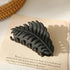 Stylish Large Leaf Non Slip Matte Hair Claw Clips Barrettes Trendy Women’s Fashion Strong Hold Claw Clips Leaf Shape