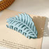 Stylish Large Leaf Non Slip Matte Hair Claw Clips Barrettes Trendy Women’s Fashion Strong Hold Claw Clips Leaf Shape