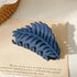 Stylish Large Leaf Non Slip Matte Hair Claw Clips Barrettes Trendy Women’s Fashion Strong Hold Claw Clips Leaf Shape