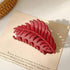 Stylish Large Leaf Non Slip Matte Hair Claw Clips Barrettes Trendy Women’s Fashion Strong Hold Claw Clips Leaf Shape