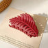 Stylish Large Leaf Non Slip Matte Hair Claw Clips Barrettes Trendy Women’s Fashion Strong Hold Claw Clips Leaf Shape