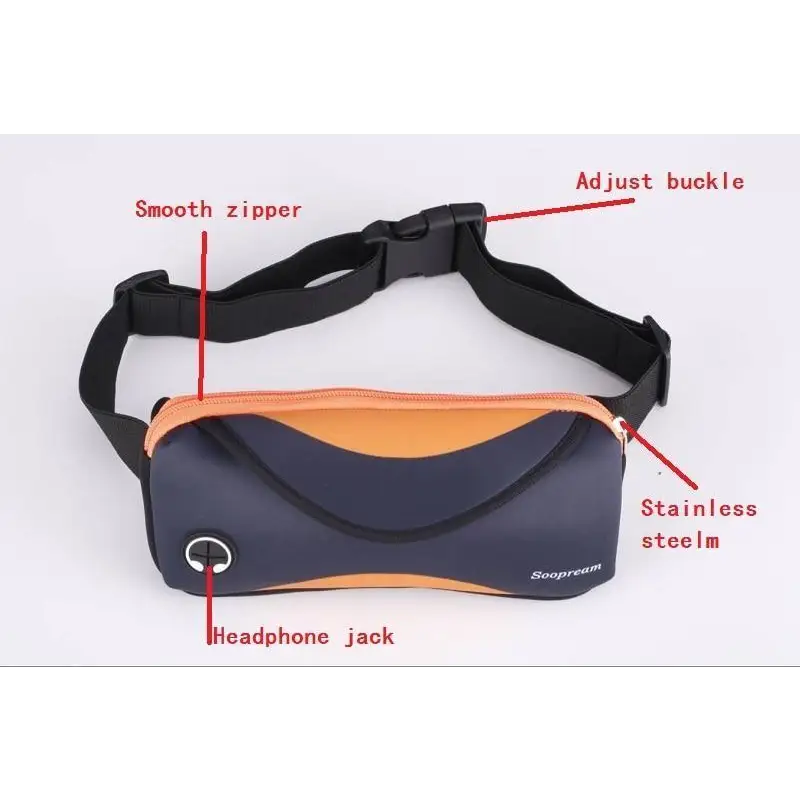 Stylish Neoprene Waterproof Fanny Bag Vintage Pillow Belt Travel And Sports Waist Bag For Men And Women Unisex Chest