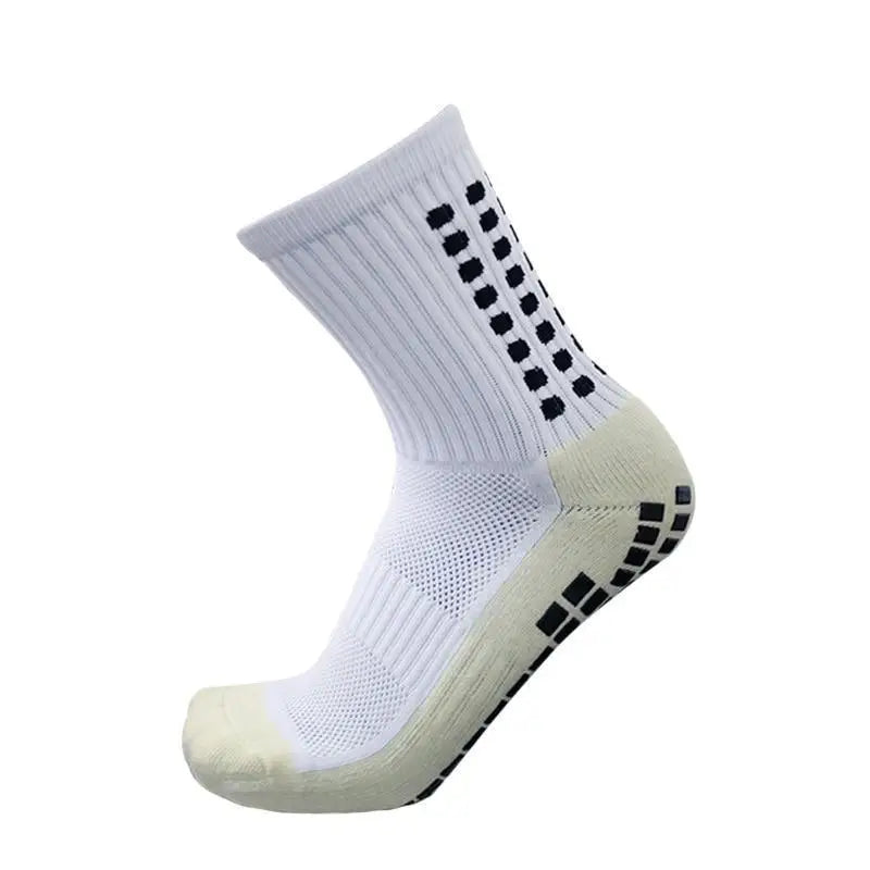 Stylish New Sports Anti Slip Soccer Socks Cotton Football Grip Socks For Men Breathable Sports Running Cycling Socks