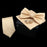 Stylish Solid Color Polyester Tie Bowtie Handkerchief Cufflinks Set For Men Butterfly Wedding Party Necktie Men’s