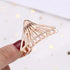 Stylish Solid Color Retro Women Hair Claw Moon Heart Geometric Shapes Hair Clips For Women Cute Metal Gold Hair