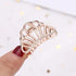 Stylish Solid Color Retro Women Hair Claw Moon Heart Geometric Shapes Hair Clips For Women Cute Metal Gold Hair