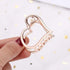 Stylish Solid Color Retro Women Hair Claw Moon Heart Geometric Shapes Hair Clips For Women Cute Metal Gold Hair