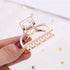 Stylish Solid Color Retro Women Hair Claw Moon Heart Geometric Shapes Hair Clips For Women Cute Metal Gold Hair