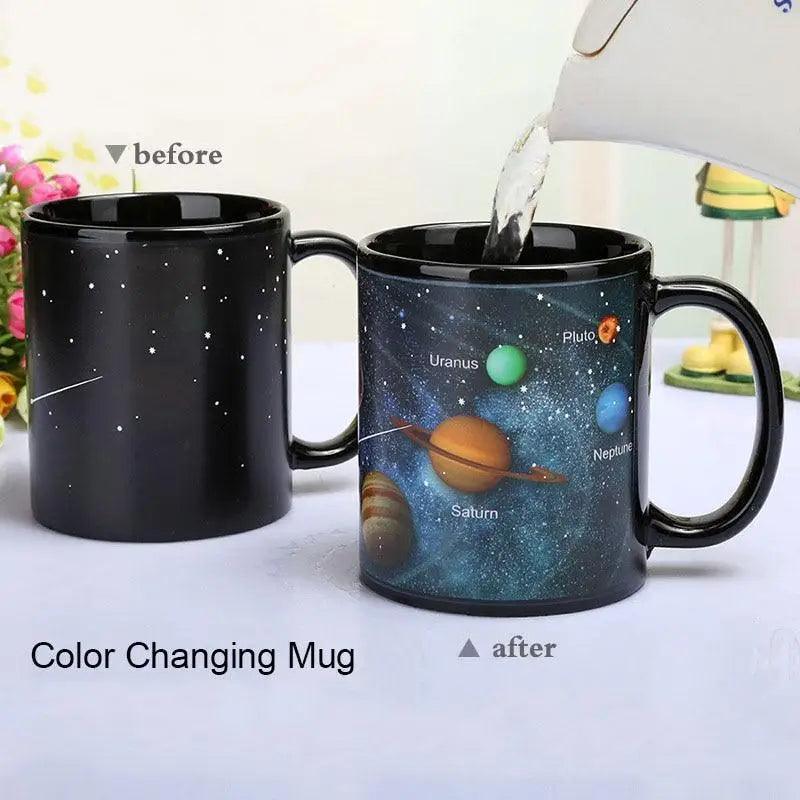 Stylish Star Solar System Ceramic Cups Changing Color Coffee Colorful Mug Friends Gifts Tea Mugs - STEVVEX Kitchen - 730, black mug, ceramic cup, ceramic mug, changing color mug, coffee mug, color changing mug, colorful mug, cup, cups, magic mug, Modern mug, mug, mugs, solar system mug, tea mug - Stevvex.com