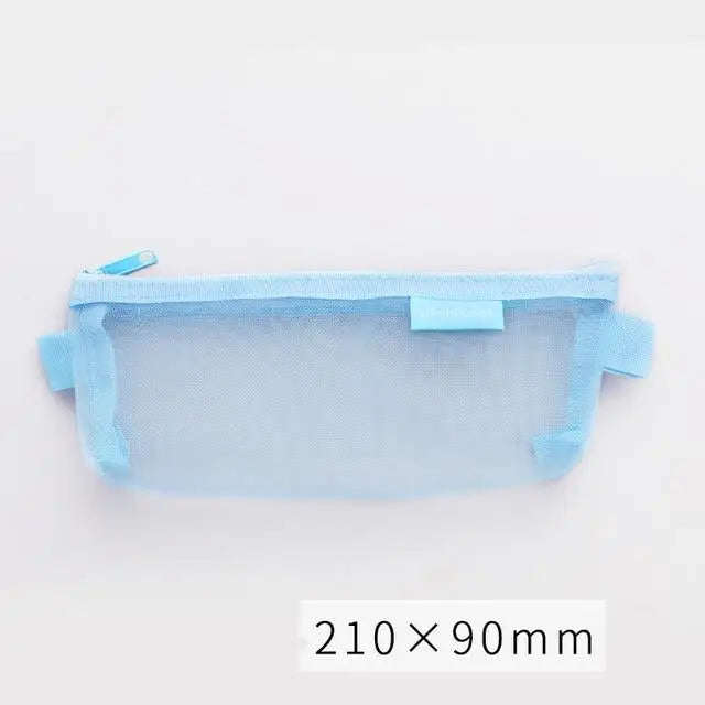 Stylish Transparent Office Pencil Case Simple Design Pen Bags Cute Storage Lightweight Pencil Bags For Student - 16