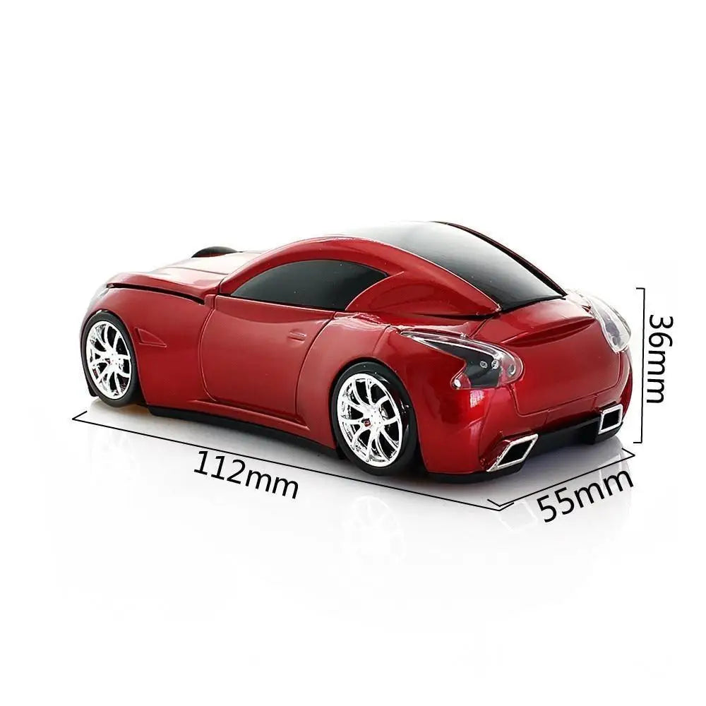 Stylish Wireless Computer Car Shape Mouse Mini 3D Ergonomic PC Gamer Mouse Retro Optical Mice 1600 DPI USB Receiver