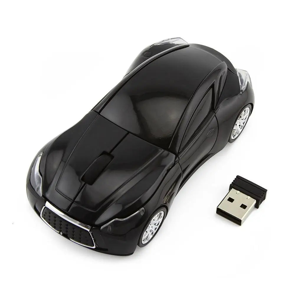 Stylish Wireless Computer Car Shape Mouse Mini 3D Ergonomic PC Gamer Mouse Retro Optical Mice 1600 DPI USB Receiver