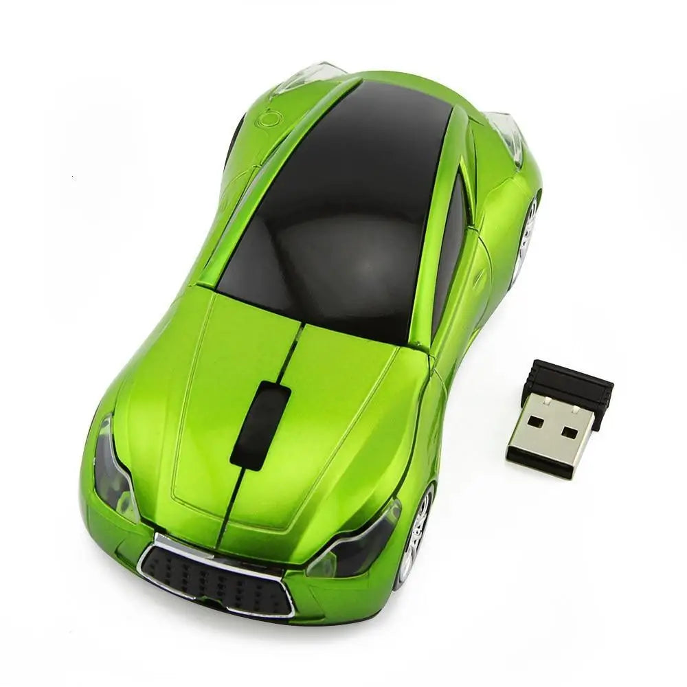 Stylish Wireless Computer Car Shape Mouse Mini 3D Ergonomic PC Gamer Mouse Retro Optical Mice 1600 DPI USB Receiver