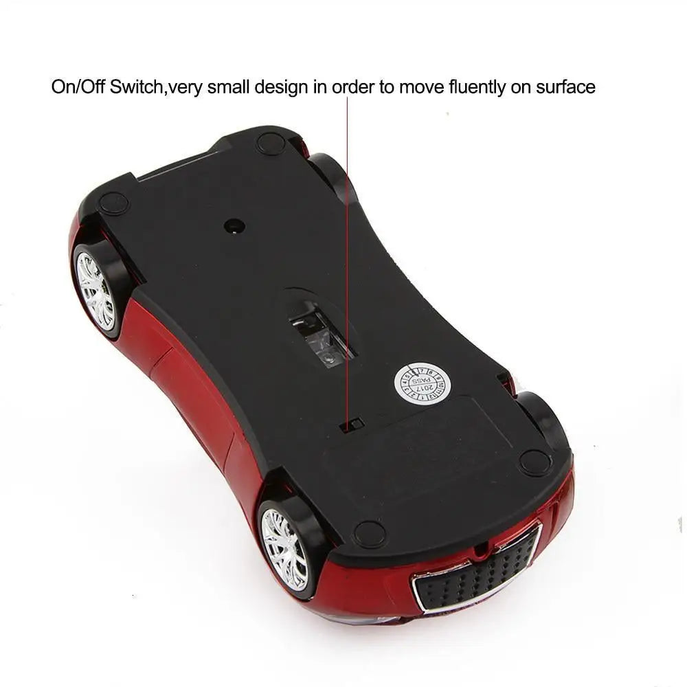 Stylish Wireless Computer Car Shape Mouse Mini 3D Ergonomic PC Gamer Mouse Retro Optical Mice 1600 DPI USB Receiver