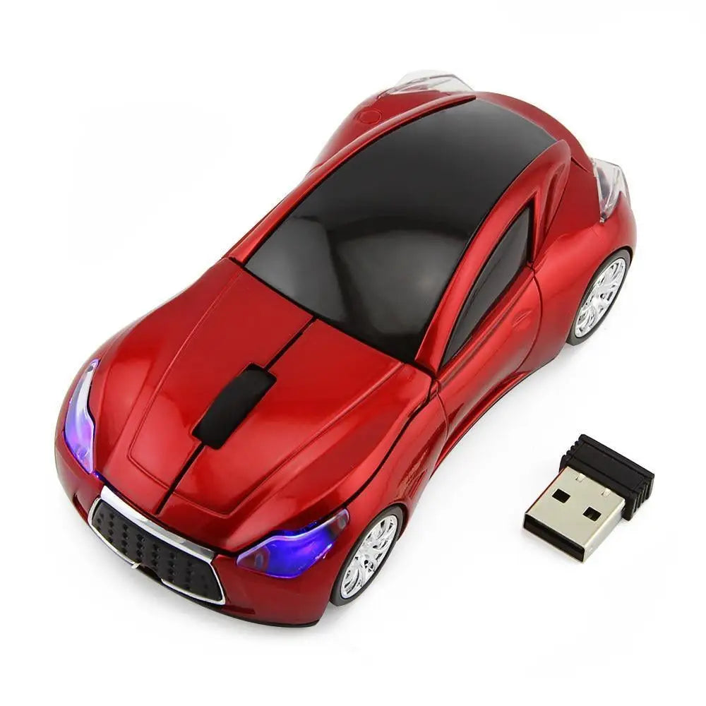 Stylish Wireless Computer Car Shape Mouse Mini 3D Ergonomic PC Gamer Mouse Retro Optical Mice 1600 DPI USB Receiver