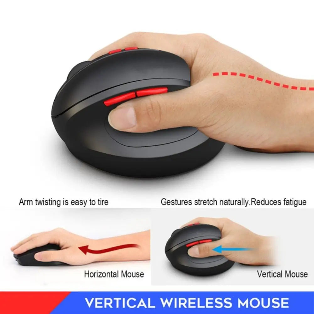 Stylish Wireless Gaming Mouse Vertical Ergonomic Rechargeable Gamer Mouse Classic USB 7 Key Magic Mouse For PC Laptop