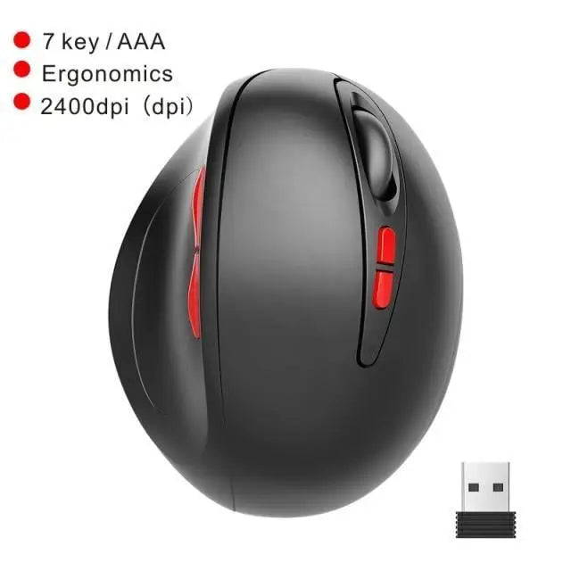 Stylish Wireless Gaming Mouse Vertical Ergonomic Rechargeable Gamer Mouse Classic USB 7 Key Magic Mouse For PC Laptop