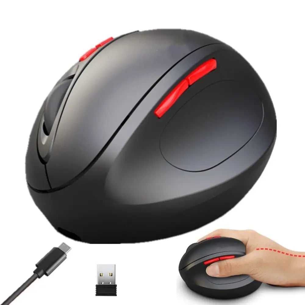 Stylish Wireless Gaming Mouse Vertical Ergonomic Rechargeable Gamer Mouse Classic USB 7 Key Magic Mouse For PC Laptop