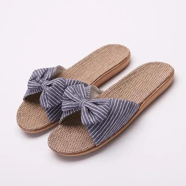 Stylish Women Flax Slippers Casual Summer Flower Elegant Fashion Slippers For Womens - ALLURELATION - 502, Beach Slippers, Casual Slippers, Comfort Slippers, Elegant Slippers, Fashion Slippers, Home Slippers, Luxury Slippers, Shoes, Slippers, Soft Slippers, Stylish Slippers, Summer Slippers, Women Shoes, Women Slippers, Womens Shoes, Womens Slippers - Stevvex.com