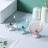 Suction Cup Soap Dish Holder Leaf - Shape Self - Draining Soap Saver Box Not Punched for Shower Bathroom Kitchen Soap