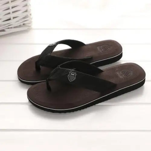 Summer Casual Bright Color Men Outdoor Flip Flops High Quality Beach Sandals Anti - Slip Cool Slippers For Men Indoor