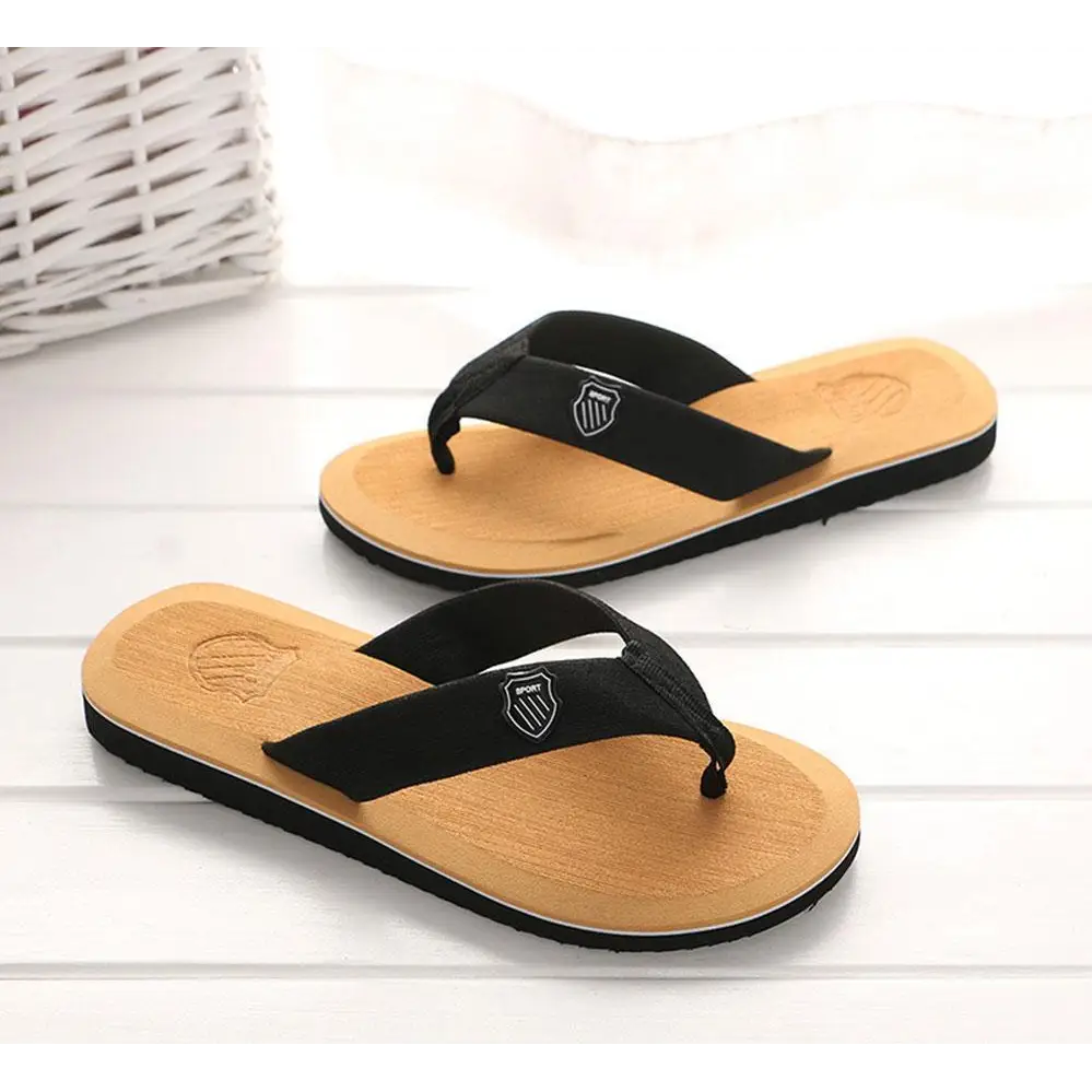 Summer Casual Bright Color Men Outdoor Flip Flops High Quality Beach Sandals Anti - Slip Cool Slippers For Men Indoor