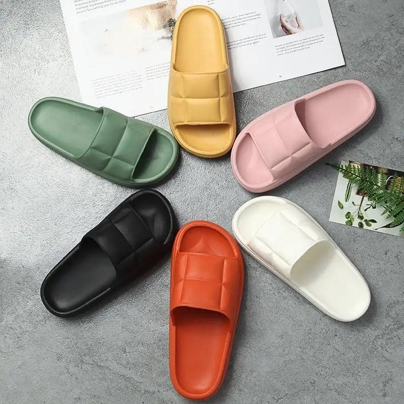 Summer Couple Men Women Slippers Non-Slip Comfortable Soft Colorful Elegant Slippers - ALLURELATION - 502, Casual Slippers, Colorful Slippers, Home Slippers, Luxury Slippers, Men Slippers, Mens Slippers, Modern Slippers, Non Slip Slippers, Soft Slippers, Strong Slippers, Summer Slippers, Women Slippers, Womens Slippers - Stevvex.com