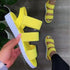 Summer Elastic Womens Sandals Solid Colorful Beach Soft Modern Stylish Women Sandals - ALLURELATION - 502, Black Sandals, Elastic Sandals, Elegant Sandals, Mesh Sandals, New Style, Non Slip Sandals, Sandals, Short Heels Sandals, Sport Sandals, Strong Sandals, Stylish Sandals, Women Sandals, Womens Sandals - Stevvex.com