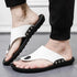 Summer Modern Design Men Flip - Flops For Beach Slippers Classic Brown Sandals Comfortable Casual Beach Outdoor