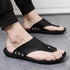 Summer Modern Design Men Flip - Flops For Beach Slippers Classic Brown Sandals Comfortable Casual Beach Outdoor