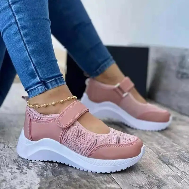 Summer Women Casual Sneakers Elegant Comfort Design Mesh Non Slip Womens Sneakers - ALLURELATION - 502, Casual Sneakers, Comfort Sneakers, Elegant Sneakers, Luxury Sneakers, Mesh Sneakers, Modern, Rose Sneakers, Shoes, Sneakers, Summer Sneakers, Women Shoes, Women Sneakers - Stevvex.com