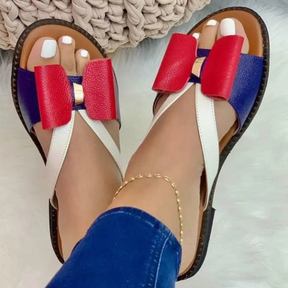 Summer Women Stylish Flat Sandals Fashion Elegant Soft Colors Butterfly Knot Design - ALLURELATION - 502, Beach Sandals, Casual Womens Shoes, Colorful Sandals, Comfort Sandals, Elegant Sandals, Fashion Sandals, New Style, Non Slip Sandals, Sandals, Shoes, Stylish Sandals, Summer Sandals, Women Sandals, Women Shoes, Womens Sandals, Womens Shoes - Stevvex.com