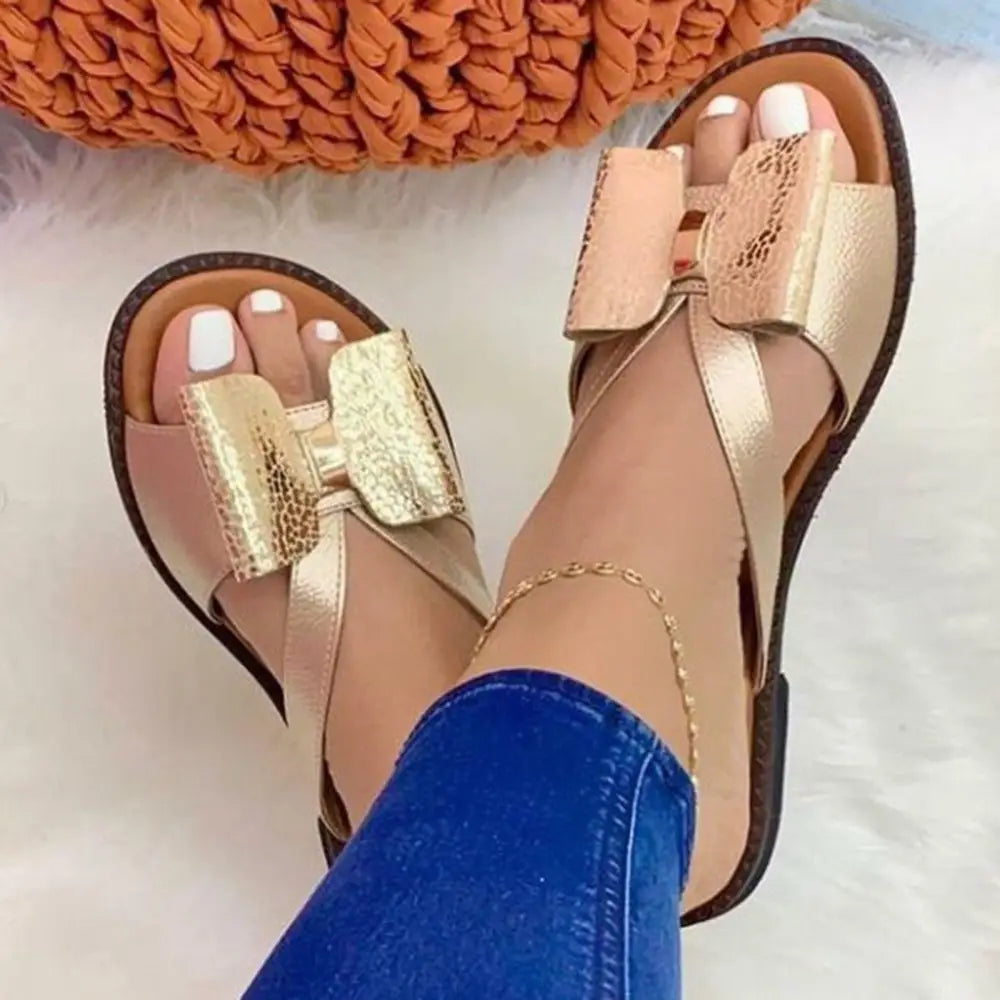 Summer Women Stylish Flat Sandals Fashion Elegant Soft Colors Butterfly Knot Design - ALLURELATION - 502, Beach Sandals, Casual Womens Shoes, Colorful Sandals, Comfort Sandals, Elegant Sandals, Fashion Sandals, New Style, Non Slip Sandals, Sandals, Shoes, Stylish Sandals, Summer Sandals, Women Sandals, Women Shoes, Womens Sandals, Womens Shoes - Stevvex.com