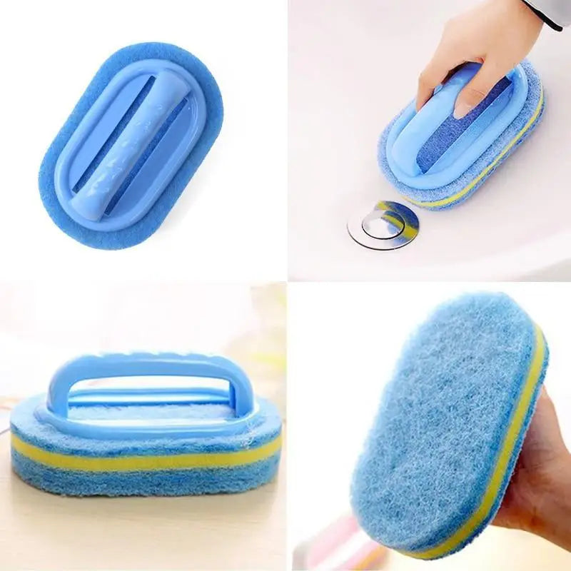 Super Quality Kitchen Cleaning Bathroom Toilet Kitchen Glass Wall Cleaning Bath Brush Handle Sponge Bath BottomBathtub