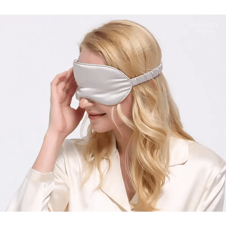 Super Smooth Mulberry Silk Sleep Eye Mask & Blindfold With Elastic Strap Travel Eye Patch Soft Nap Eye Patch Eye Cover