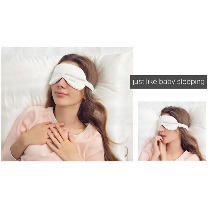 Super Smooth Mulberry Silk Sleep Eye Mask & Blindfold With Elastic Strap Travel Eye Patch Soft Nap Eye Patch Eye Cover