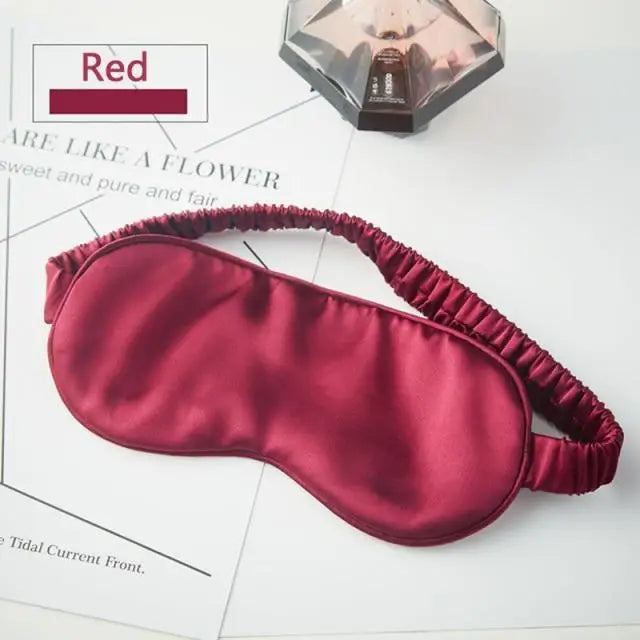 Super Smooth Mulberry Silk Sleep Eye Mask & Blindfold With Elastic Strap Travel Eye Patch Soft Nap Eye Patch Eye Cover