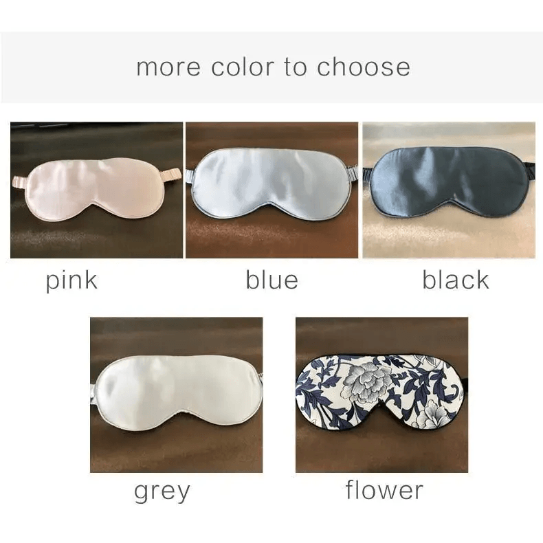 Super Smooth Mulberry Silk Sleep Eye Mask & Blindfold With Elastic Strap Travel Eye Patch Soft Nap Eye Patch Eye Cover