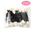 Super Soft 25 Pcs Professional Sponge Stick Eye Shadow Applicator Cosmetic Brushes Double - head Eyeshadow Brush