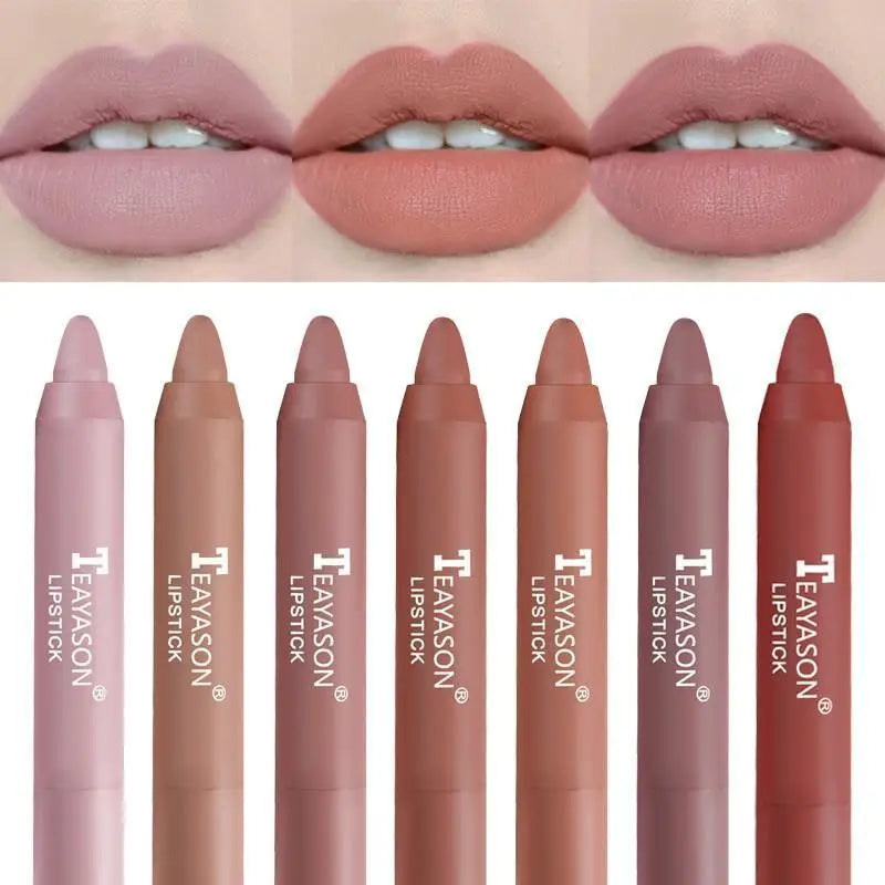 Super Stay 12 Colors Matte Lipsticks - Long Lasting Waterproof Non Stick Lip Pencil Cosmetics - ALLURELATION - 576, Birthday gifts, Christmas gifts, cosmetic for women, cosmetics, Gift for girlfriends, Lip pencils, Lip pensils, makeup, Matte lip caryons, matte lip pensils, matte lipsticks, Trending lipsticks, women cosmetics - Stevvex.com