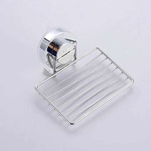 Super Strong Vacuum Suction Cup Soap Holder Drain Stainless Steel Wall - Mounted Soap Dish Shower Box Dish Punch - Free