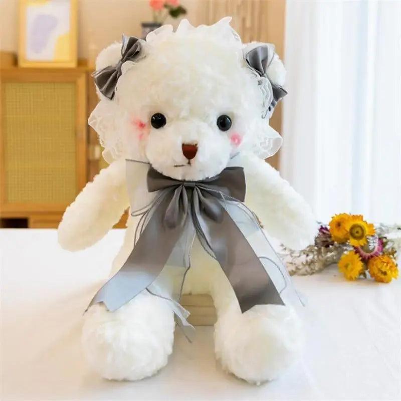 Superior Quality Cute Teddy Bear With Dress Plush Doll Stuffed Animals Kids Toys Room Decor Christmas,VE Valentine