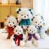 Superior Quality Cute Teddy Bear With Dress Plush Doll Stuffed Animals Kids Toys Room Decor Christmas,VE Valentine