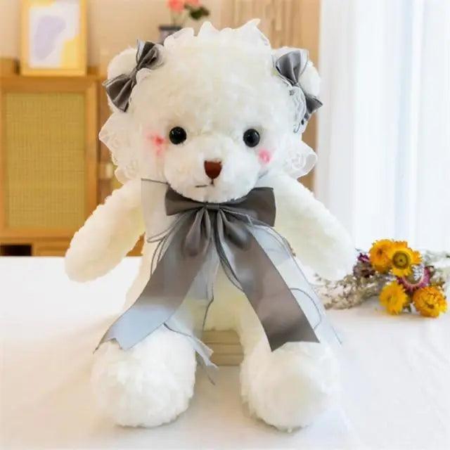 Superior Quality Cute Teddy Bear With Dress Plush Doll Stuffed Animals Kids Toys Room Decor Christmas,VE Valentine