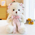 Superior Quality Cute Teddy Bear With Dress Plush Doll Stuffed Animals Kids Toys Room Decor Christmas,VE Valentine